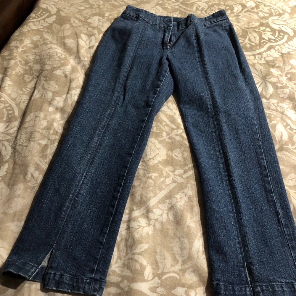 Soft Surroundings Denim Capri size 6
